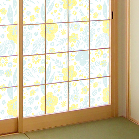 令和の障子紙「北欧フラワー(品番:RS-005)」