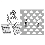 A貼る位置を決める